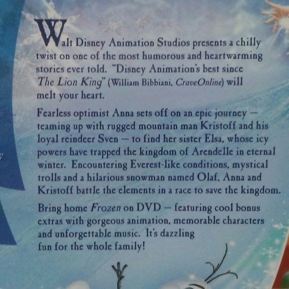 Frozen 1 Movie kids DVD - Picture 4 of 7